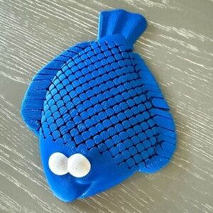 3D printed flexi Blue Fish Pet Toy